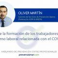 Sobre la formación de los trabajadores en el entorno laboral relacionada con el COVID19