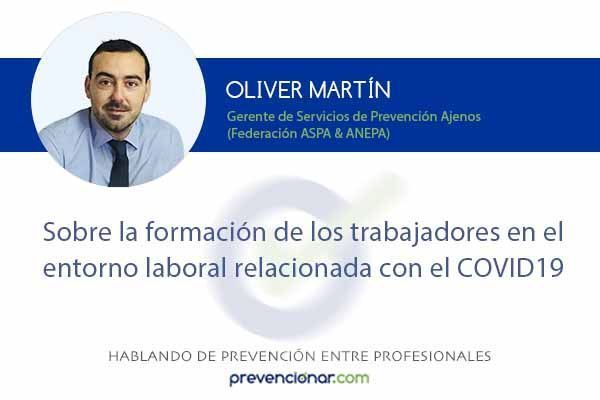 Sobre la formación de los trabajadores en el entorno laboral relacionada con el COVID19