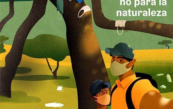 La mascarilla es para ti, no para la naturaleza