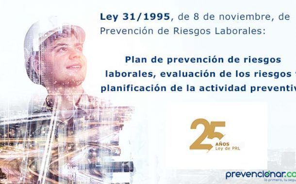 Ley de Prevención de Riesgos Laborales: Plan de prevención de riesgos laborales, evaluación de los riesgos y planificación de la actividad preventiva