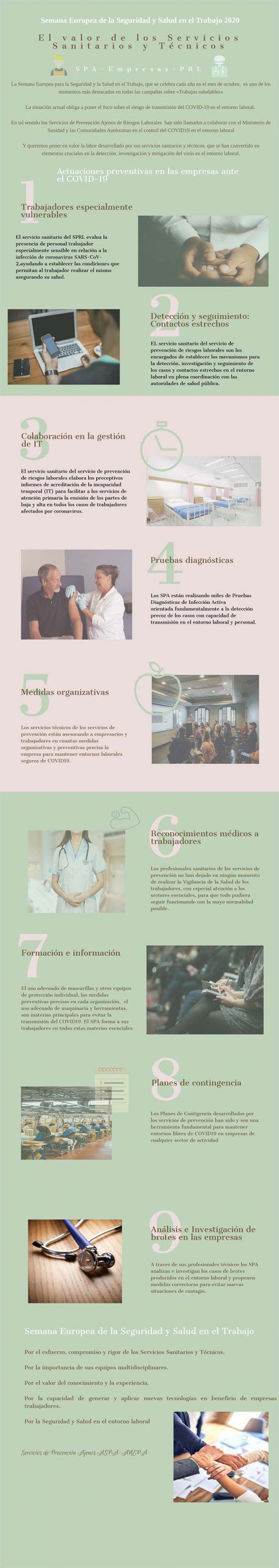 El valor de los Servicios Sanitarios y Técnicos
