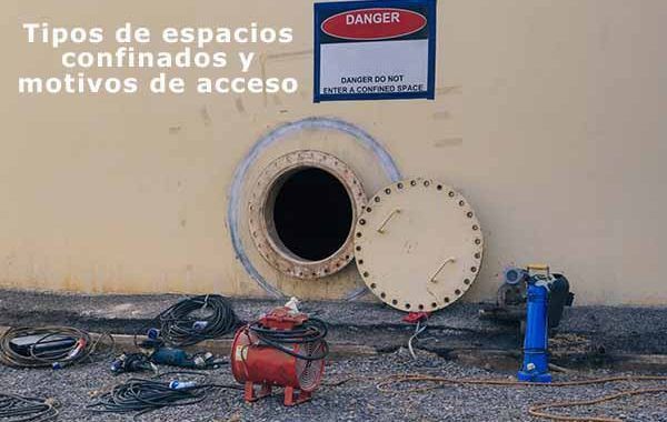 Tipos de espacios confinados y motivos de acceso