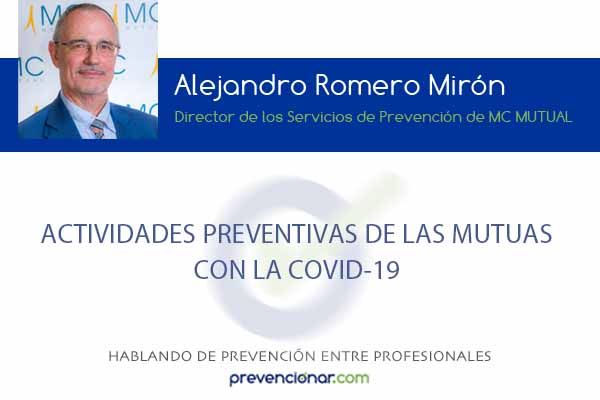 Actividades preventivas de las mutuas con la COVID-19