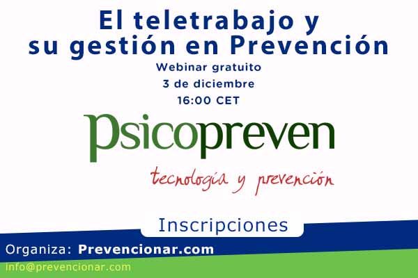El teletrabajo y su gestión en Prevención #webinar