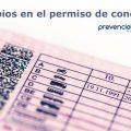 Cambios en el permiso de conducir