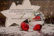 SETEMCAT les desea salud y felices fiestas
