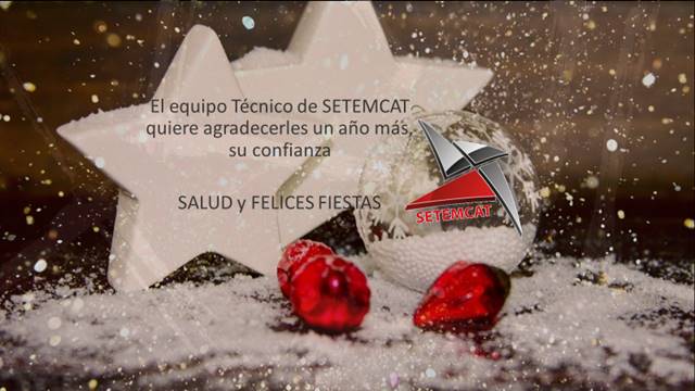 SETEMCAT les desea salud y felices fiestas