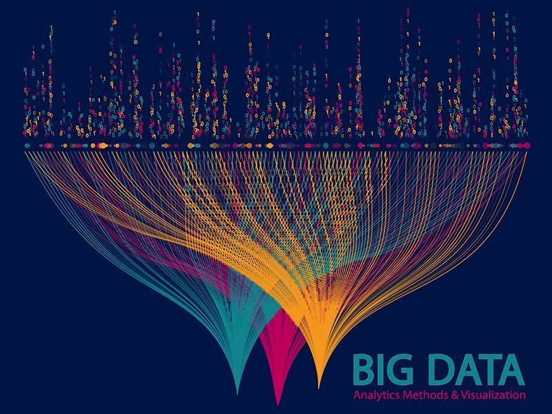 Big data visualization concept vector.