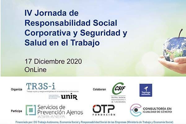 IV Jornada de Responsabilidad Social Corporativa y Seguridad y Salud en el Trabajo #OnLine