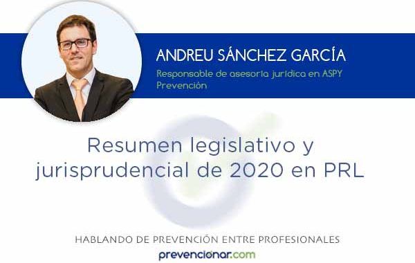 Resumen legislativo y jurisprudencial de 2020 en PRL