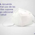 ASEPAL recuerda que el mal uso de las mascarillas supone un riesgo adicional para la salud