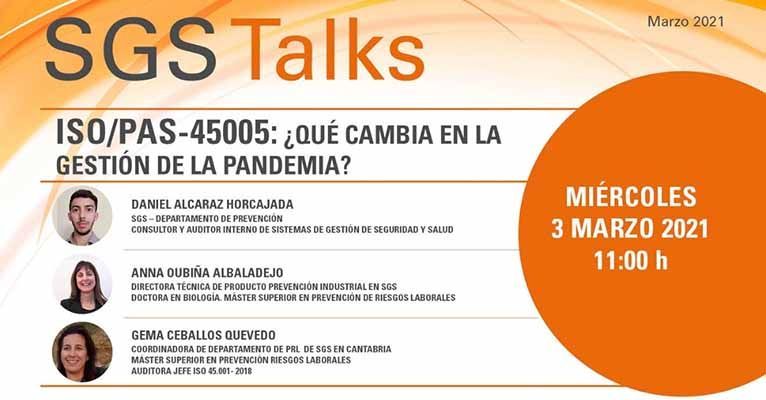 Webinar ISO/PAS-45005 ¿Qué cambia en la gestión de la pandemia?