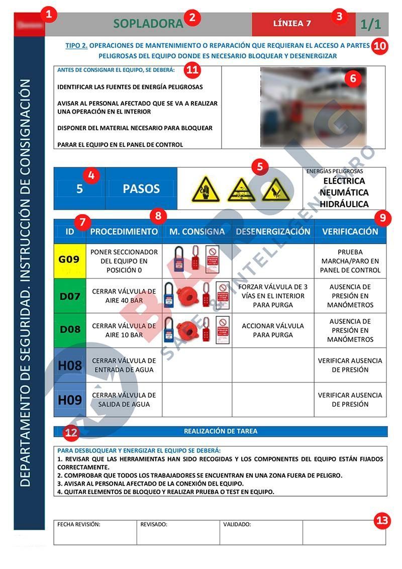 Baroig - Ficha instrucción de consignación