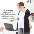 Emma, la trabajadora del futuro, muestra las secuelas de salud que el teletrabajo puede haber acelerado