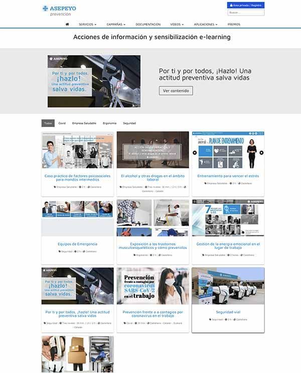 Nuevo portal e-learning de Asepeyo