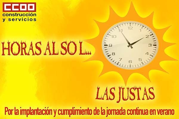 "Horas al sol...las justas"