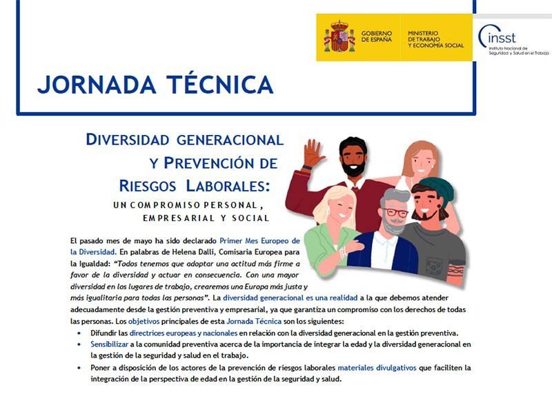 Jornada Técnica Virtual: Diversidad generacional y PRL: un compromiso individual, empresarial y social