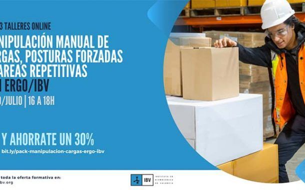 Talleres online: Evaluación ergonómica de riesgos por manipulación manual de cargas, posturas forzadas y tareas repetitivas (2ª edición)