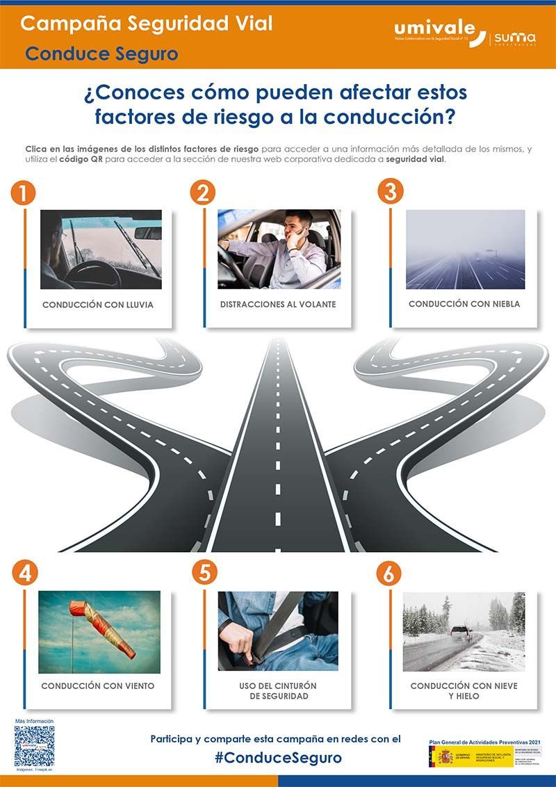 “Conduce seguro”, la nueva campaña de seguridad vial de Umivale “Conduce seguro”, la nueva campaña de seguridad vial de Umivale