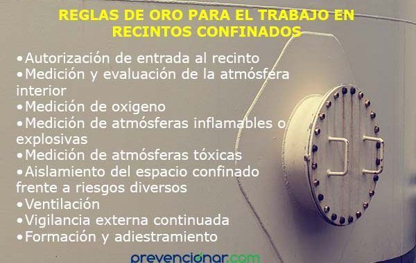 Reglas de oro (recintos confinados)