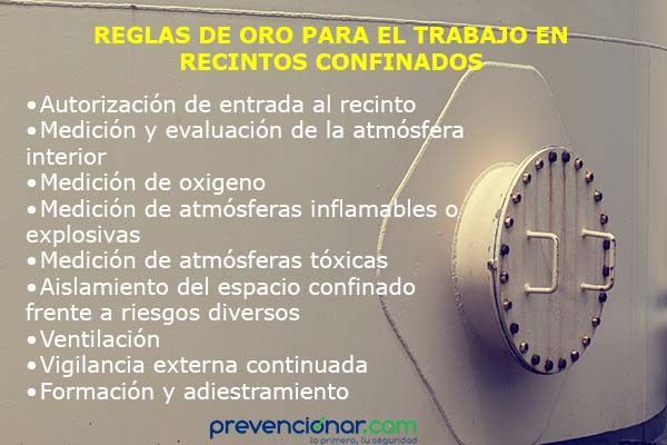 Reglas de oro (recintos confinados)
