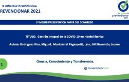 1ª Mejor presentación paper del III Congreso Internacional Prevencionar 2021