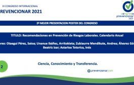 2ª Mejor presentación póster del III Congreso Internacional Prevencionar 2021