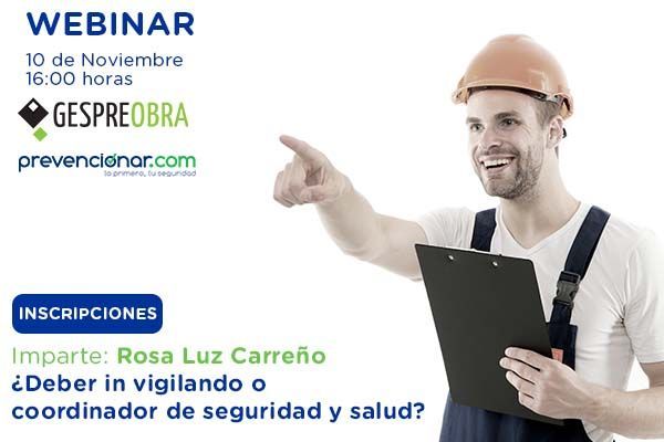 ¿Deber in vigilando o coordinador de seguridad y salud? #webinar