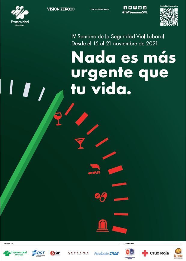 Cartel IV SEMANA SEGURIDAD VIAL LABORAL FRATERNIDAD-MUPRESPA
