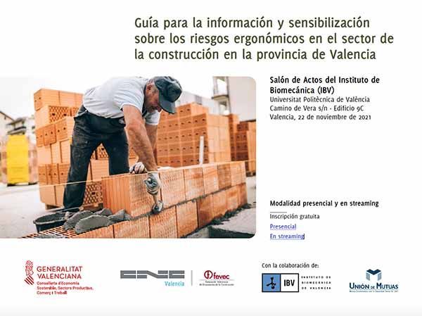 Guía para la información y sensibilización sobre los riesgos ergonómicos en el sector de la construcción en la provincia de Valencia
