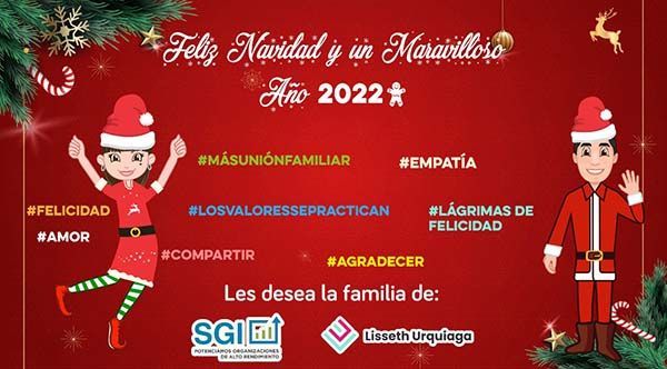 Feliz Navidad y un Maravilloso Año 2022