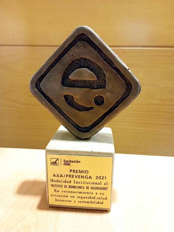 IBV ha recibido el Premio Prevenga, promovido por la Fundación AXA, en la categoría de institución