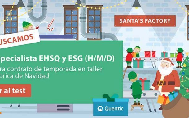 ¿Tienes lo que hace falta para trabajar como especialista de EHSQ y ESG en la fábrica de regalos de Santa Claus?