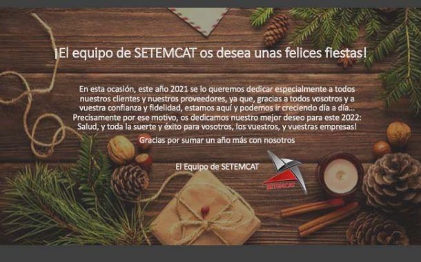 ¡El equipo de SETEMCAT os desea unas felices fiestas!