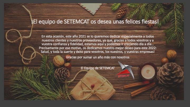 ¡El equipo de SETEMCAT os desea unas felices fiestas!