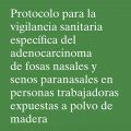 Guía para la vigilancia sanitaria del adenocarcinoma de fosas nasales y senos paranasales en personas trabajadoras expuestas a polvo de madera