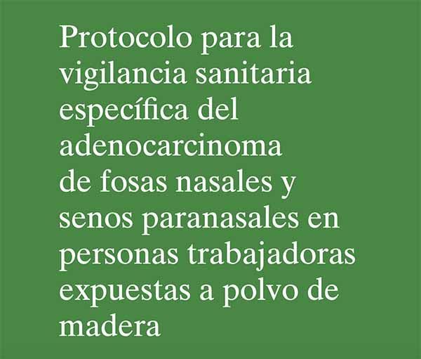 Guía para la vigilancia sanitaria del adenocarcinoma de fosas nasales y senos paranasales en personas trabajadoras expuestas a polvo de madera