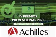 Achilles se suma como patrocinador de los Premios Prevencionar #Zaragoza