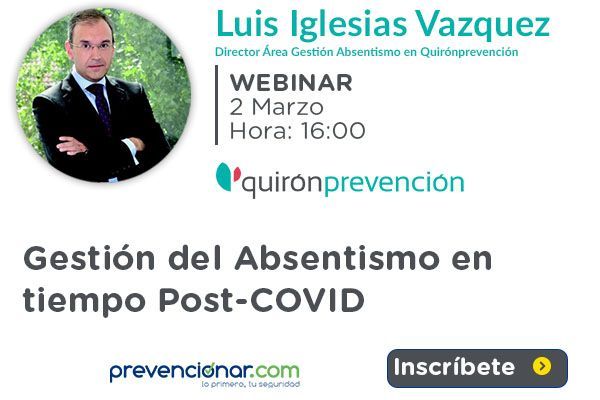 ÚLTIMAS PLAZAS: Gestión del Absentismo en tiempos Post-COVID #Webinar