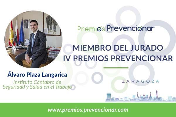 Álvaro Plaza Langarica miembro del jurado de los IV Premios Prevencionar #Zaragoza