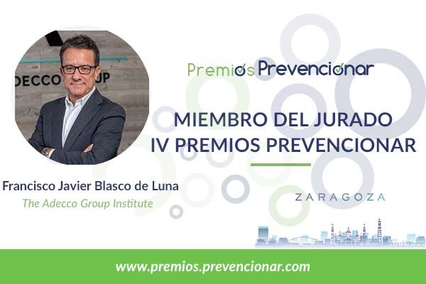 Francisco Javier Blasco de Luna miembro del jurado de los IV Premios Prevencionar #Zaragoza