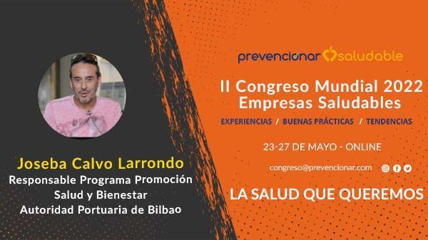 Joseba Calvo Larrondo participará en el II Congreso Mundial de Empresas Saludables