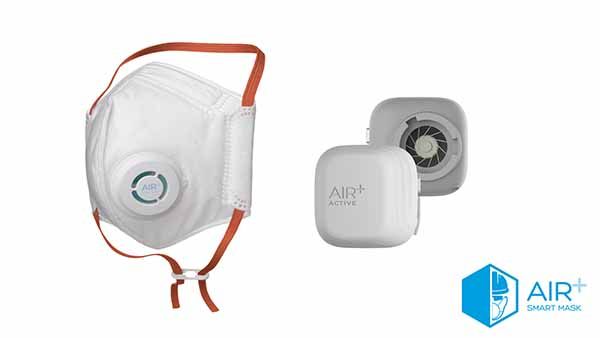 Mascarilla con respirador AIR+ Smart Mask: elimina humedad, calor y CO2