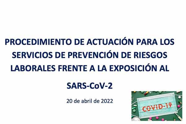Procedimiento de actuación para los Servicios de PRL a la exposición al SARS-CoV-2 (20 de Abril)