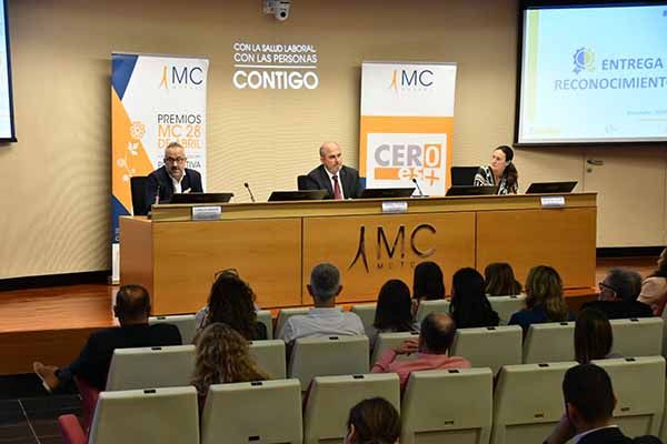 MC MUTUAL reconoce a empresas mutualistas que no han registrado ningún accidente en los últimos 5 años