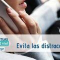 Evita las distracciones al volante
