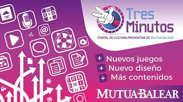 Mutua Balear renuevao su portal de cultura preventiva “Tres Minutos”