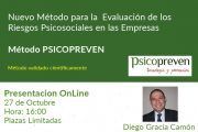 Método Psicopreven de evaluación de riesgos psicosociales #webinar