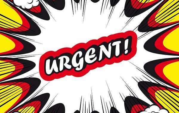 Comunicación urgente de accidentes de trabajo graves