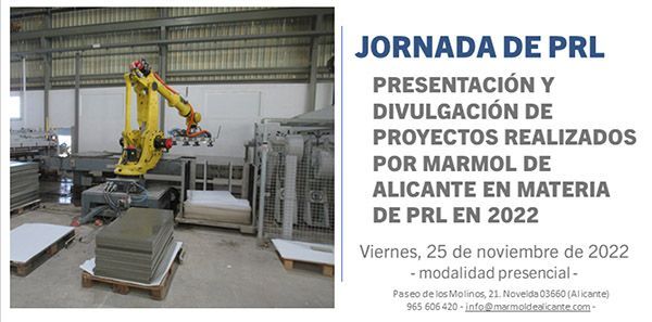 Mármol de Alicante, Asociación de la Comunidad Valenciana, presenta sus últimas novedades en materia de PRL